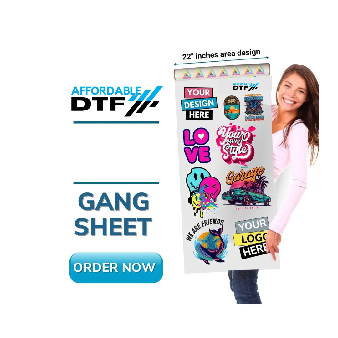 Build Your Own DTF Gang Sheet – Custom, Full-Color Heat Transfers Made Easy