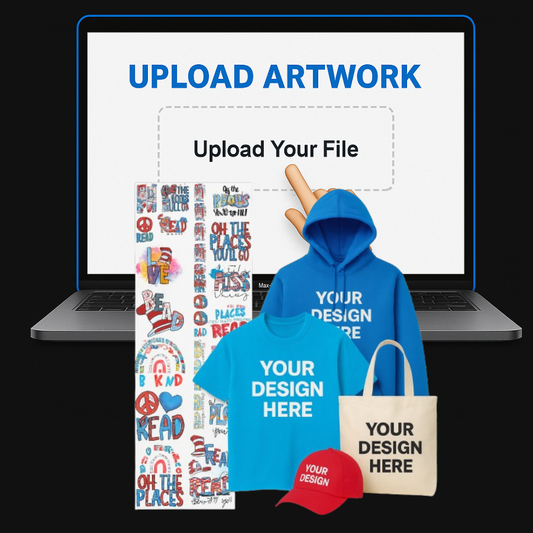 Upload Your Own DTF Gang Sheet – Fast, No-Minimum Full-Color Transfers